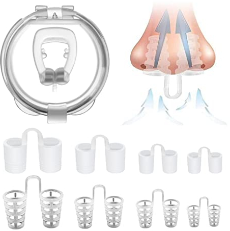 10 pezzi Dilatatore Nasale, Antirussamento Contro Il Russare Dilatatore per Naso Silicone Anti-Russamento per Respirare e Dormire Aiutare