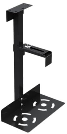 Reapyyt Support de Boîtier PC Universel Support de Boîtier Hôte Réglable Polyvalent sous Le Bureau ou Latéral Mural, Support de Processeur Élévateur Noir
