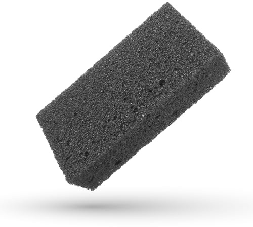 LaRosa PUMICE SPA Spugna Pomice Intera – Nera con Texture Ruvida