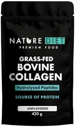 Nature Diet Collagene Bovino, 420 g, da Mucche Allevate al Pascolo