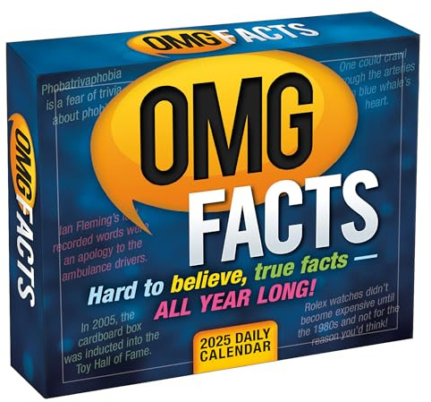 OMG Facts Desk Calendar 2025