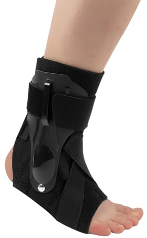 ZONADAH Ankelbandage, ankelskyddshylsa för män och kvinnor, sportankelband för att skydda foten från stukning, storlek M (36–39), svart