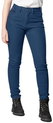 BGA - Pantalones vaqueros de motocicleta para mujer – Bikers Gear Australia, pantalones protectores de moto Kevlar elásticos con armadura extraíble para cadera y rodilla, azul, 48