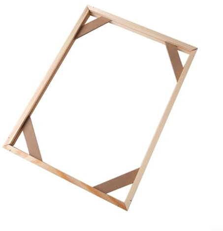 DIY Wooden Canvas Painting Frame Solid Canvas Stretcher Frames 20 * 30cm/30 * 40cm/40 * 50cm Easy Assembly, Secure Fit, Wall Hanging Ready(30 * 40cm)