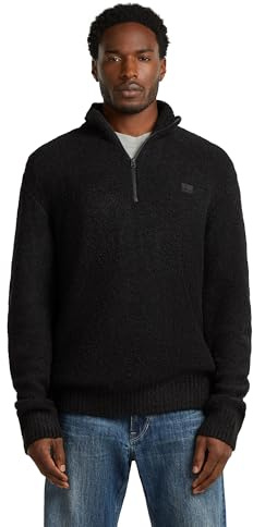 G-STAR Suéter de punto Boucle Skipper para Hombre, Negro (dk black D27112-E213-6484), M