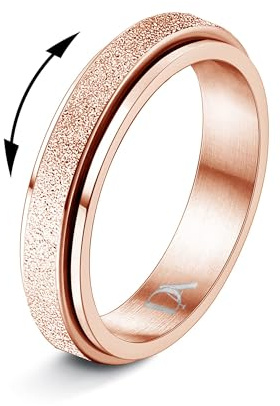 Diamday ångestringar spinner ringar för stress ångestlindring fidget band ringar för kvinnor män