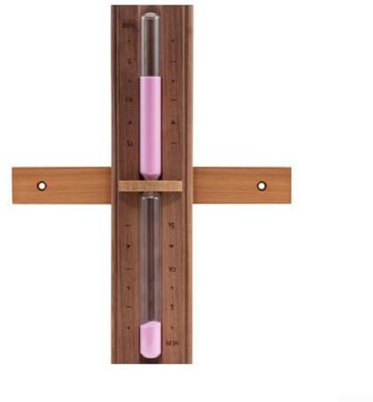 Temporizador de madera para sauna: reloj de arena de 15 minutos para sala de vapor, reloj de arena resistente al calor montado en la pared con diseño elegante para relajarse (D)