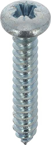 Restagraf - Vis à Tôle - Tête Cylindrique Bombée Pozidrive - Acier Zingué Blanc - Standard DIN 7981 - Fixation Carrosserie - Réf. 633 - Sachet de 40