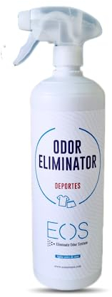 EOS Eliminador de Olores Ropa y Accesorios de Deporte 1L| Neutralizador de Olores de Sudor | Limpiador Enzimático Absorbe Olores | Alternativa Inmediata al Desinfectante Textil y Desodorante Calzado