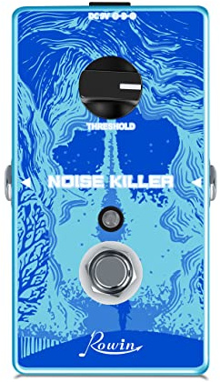 Rowin bullerdämpande gitarrpedal, bullerspärr, pedal, full storlek, true bypass, RE-03, brusreducerare