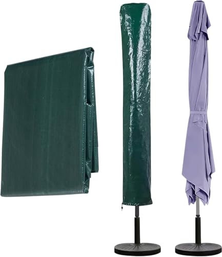 Parasol Cover 1.5metre – Heavy Duty Waterproof Garden Umbrella Cover for Outdoor Patio – UV Resistant Dustproof Protection from Rain Dust Dew – Durable Washable Oxford Fabric with Drawstring Fastening