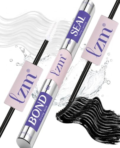 LZM Colle Faux Cils Bond and Seal Waterproof Longue Tenue (01) | Colle à faux cils cluster 2-en-1, colle faux cils waterproof 72h, idéale pour extensions DIY et usage quotidien
