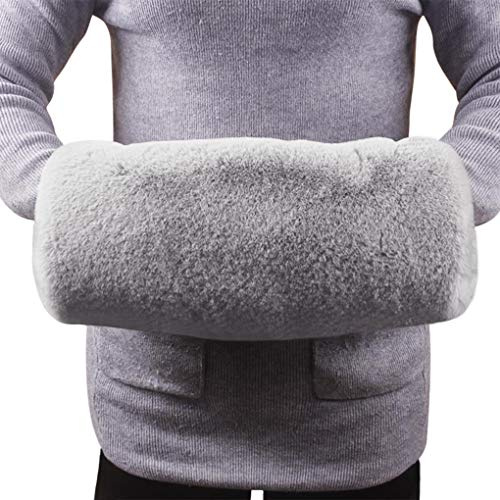 YJZQ Chauffe-Mains en Fausse Fourrure Hiver Accessoire Femme Manchon élégant Couvre Bras Femmes Gants sur Bras pour Mariage Soirée
