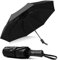 XIXVON Parapluie SE (8 Baleines, Noir) | Parapluie Avec Protection UV UPF 50+ à 99%, LéGer, Automatique, RéSistant Au Vent, Portable, Pliant Et Compact