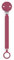 Suavinex, Chupetero de Silicona, Broche Pinza con Cinta Plana de Silicona, Cadena Chupete para Bebés +0 Meses, Clip con Plaquita de Silicona, Broche para el Chupete Wonder, Viva Magenta