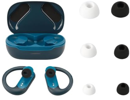 3 Paires d'Embouts Auriculaires pour JBL Endurance Peak 3, Embouts Auriculaires de Remplacement en Silicone Casque Bluetooth, 3 Tailles Différentes (Noir)