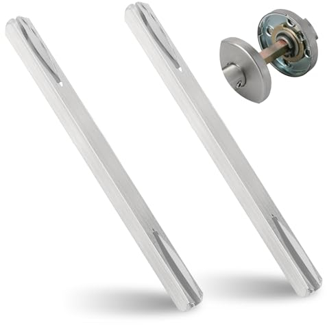 Barra de husillo de 140 mm, 2 pasadores cuadrados, herrajes para puertas, pasador cuadrado de acero galvanizado, pasador de fijación para puerta de acero macizo, 8 mm x 140 mm