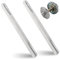Barra de husillo de 140 mm, 2 pasadores cuadrados, herrajes para puertas, pasador cuadrado de acero galvanizado, pasador de fijación para puerta de acero macizo, 8 mm x 140 mm