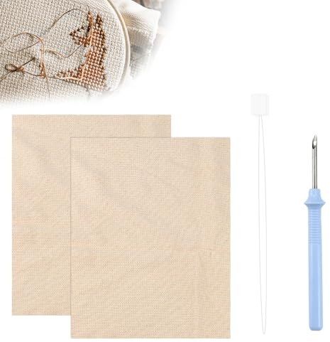KYYGKY 2 Punch per Tessuto da Cucire Da 67x50 cm Primario per Trapuntatura Da Panno Monaci per Tufting con Punch e Needle