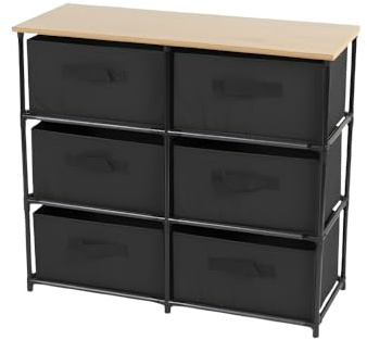 Urban Living Kube hyllor med 6 lådor 75,6 x 29,7 x h 68 cm