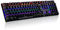 TEAM WOLF Teamwolf Clavier de Jeu Mécanique AZERTY FR Commutateurs Bleus 105 Touches Complètes Rétroéclairage RVB Anti-Fantôme Claviers Professionnels