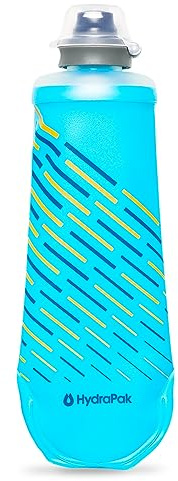 HydraPak Softflask 250ml - Flacone Flessibile per Nutrizione da Trail Running - Bottiglia Pieghevole per Gilet Corsa - Blu