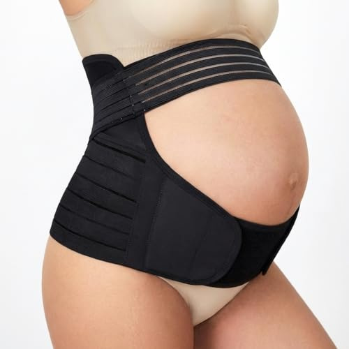 Pregnancy Support Belt, Maternity Belt & Postpartum Band - Pregnancy Belly Band for Pelvic Pain SPD&PGP, Back Support Belt Relieve Hip&Back Pain, Helps Post-Recovery X-Lrg Size [18-20/100cm-130cm]