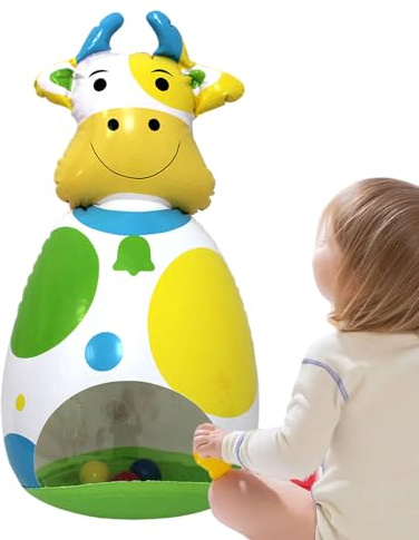 Zasdvn Juguetes inflables - Juguetes móviles 3D para bebés - Juego Infantil Interactivo, muñeca de, Idea de Regalo para niñas, hogar, jardín, Escritorio