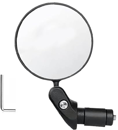 Kixolazr Espejo Para Bicicleta | Lente Ajustable de 360 Grados,Espejo Lateral Ajustable 360 Grados Para Bicicleta | Para Ciclismo Scooter Eléctrica Moto Trayectos Diarios