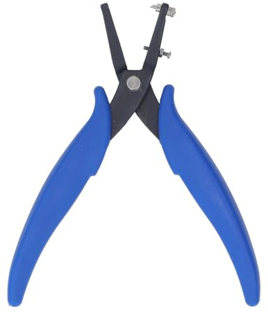Hålslagare, 1,6 mm diameter runda håltång, metallverktyg med ergonomiskt handtag, hantverk och smyckestillverkning