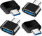 Adaptateur USB C vers USB (Lot de 4), Adaptateur USB-C Mâle vers USB-A 3.0 Femelle OTG Compatible avec MacBook Pro, Samsung Galaxy, Téléphones Type-C et Plus (Noir)