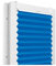 Fenster DEKOR - Plissee Klemmfix ohne Bohren Breite 40 cm x Höhe 100 cm - Fenster Plissees innen Blau - Faltrollo Blickdicht - Faltrollos einfach zu montieren - Blissett Rollo