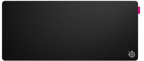 SteelSeries QcK XL Performance Speed Gaming Mousepad — Extra Density for a Smooth Glide — Low-Profile Edge Stitching — Non-Slip Neoprene Rubber Base — 15.75 x 34.43 inch — FPS, MOBAs, RTS, MMO