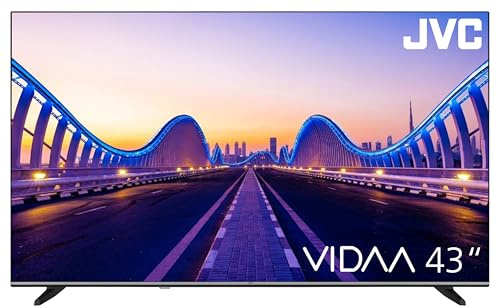 JVC VIDAA LT-43VDF5455 Smart TV, Full HD, HDR TV med inbyggd trippeltuner, LED svart