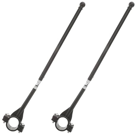 OATIPHO Juego de 2 Soportes para Mástil de Bandera de Bicicleta, 11 X 1,8 X 0,6 Pulgadas, para Exhibición de Banderas en Manillar, Apto para Ciclismo Recreativo y