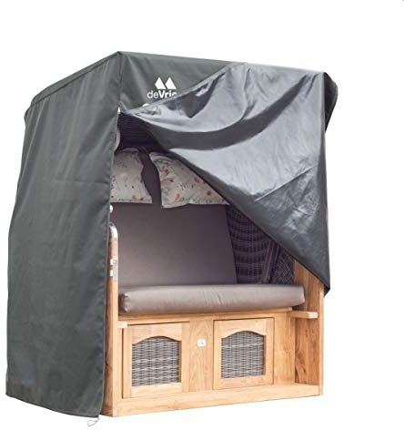 VriesDeko Devries Premium Strandkorb-Schutzhülle, atmungsaktiv, XXL, 152 cm breit