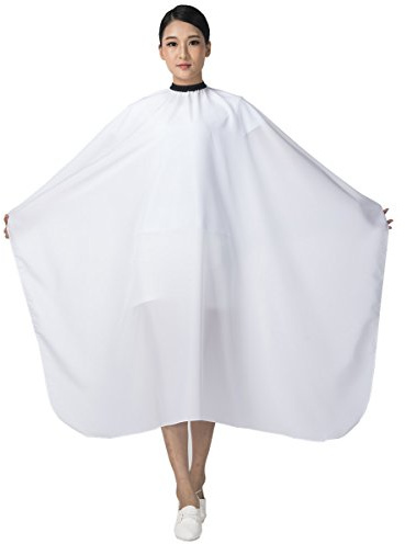 SMARTHAIR Professional Salon Barber Cape Hair Cutting Gown,54x62,White, C026005B