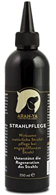 Aran-YA Strahlpflege gegen Strahlfäule Pferd 250ml, Hufpflege für Pferde natürlich antibakteriell gegen Fäule am Huf bei Pferden, für gesunde Pferde-Hufe, Pflege Hufe, Natur Mittel