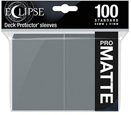 Ultra Pro - Eclipse Standardhüllen, matt, 100 Stück, Rauchgrau