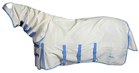 WeatherBeeta Ekzemdecke ComFiTec Sweet Itch Combo 80 cm - 80 cm - Weiß-Blau