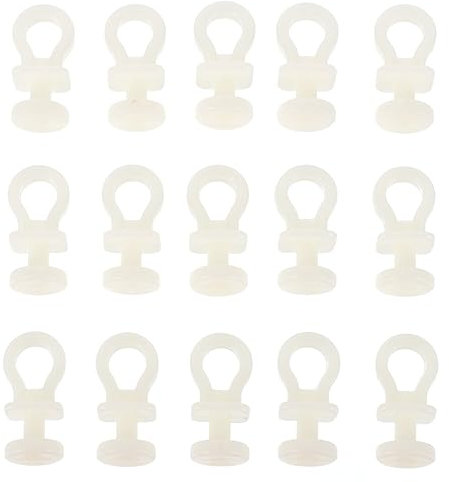 DOITOOL Gardinenschienenrolle Aus Kunststoff Pack Für Geräuscharme Gleitbewegung in Vorhangschienen Passend Für Gardinenpaneele Raumteiler Und Raffrollos