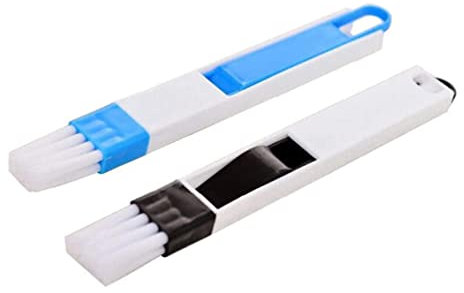 2 spazzole per la pulizia delle fessure delle finestre, spazzola per la pulizia delle scanalature delle finestre, piccola spazzola per la casa, spazzola per pulire le fughe, spazzola per fessure.