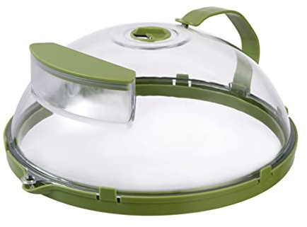 BORDSTRACT Copertura Anti Sputtering Per Alimenti nel Microonde, Coperchio Riscaldante Per Alimenti Resistente alle Alte Temperature, Coperchio Per Mantenimento della Freschezza (water-injection)
