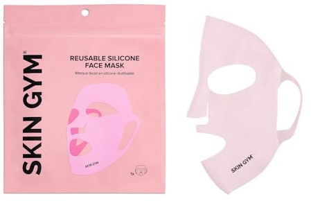 SKIN GYM Eco-Friendly Reusable Face Mask, 100% Silicone Design for Charged Skin Care, Targets All Skin Priorities, Overnight Treatment, Easy Application