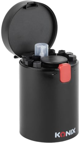 Konix Kit de Limpieza Multifuncional 19 en 1 para cámaras, teclados, Auriculares, Ordenadores, Smartphones y tabletas - Negro