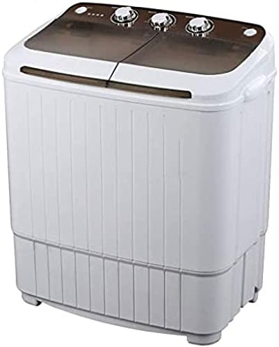 Lavatrice da Campeggio, Lavatrice Portatile, Lavatrice a Doppia Vasca, capacità Totale 8,0 kg, Lavatrice e asciugatrice per dormitori da Campeggio, Appartamenti, camere universitarie, lavatr