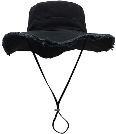 SJTJSPX Chapeau de Soleil Femme Homme Chapeau Anti UV UPF 50+ Été Chapeau de Seau Pliable Chapeau de Pêcheur à Large Bord Casquette Visière Capeline Plage Chapeau Jungle Jardin Safari Voyage