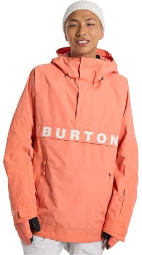 Burton Frostner 2L Anorak - Giacca da neve da uomo (US, Alpha, Large, Regular, Regular, Peach Echo)