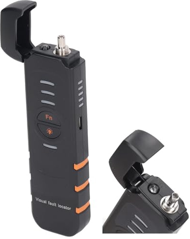 Fiber Optic Fault Locator, 5KM Visual Fault Locator Red Light Pen, VFL Tester for FC SC ST Ports, Network Testing, and Fiber Cable Maintenance Break IdentificationLoss Estimation