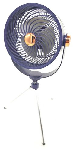 MENQANG Ventilateur de table USB avec trépied - 3 vitesses, hauteur réglable de 23,6 cm, ventilateur ABS pour intérieur/extérieur